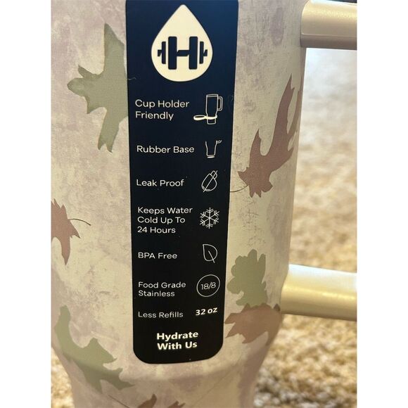 HydroJug Traveler 32oz Camo Insulated Tumbler Leak-Proof BPA Free - Picture 3 of 8